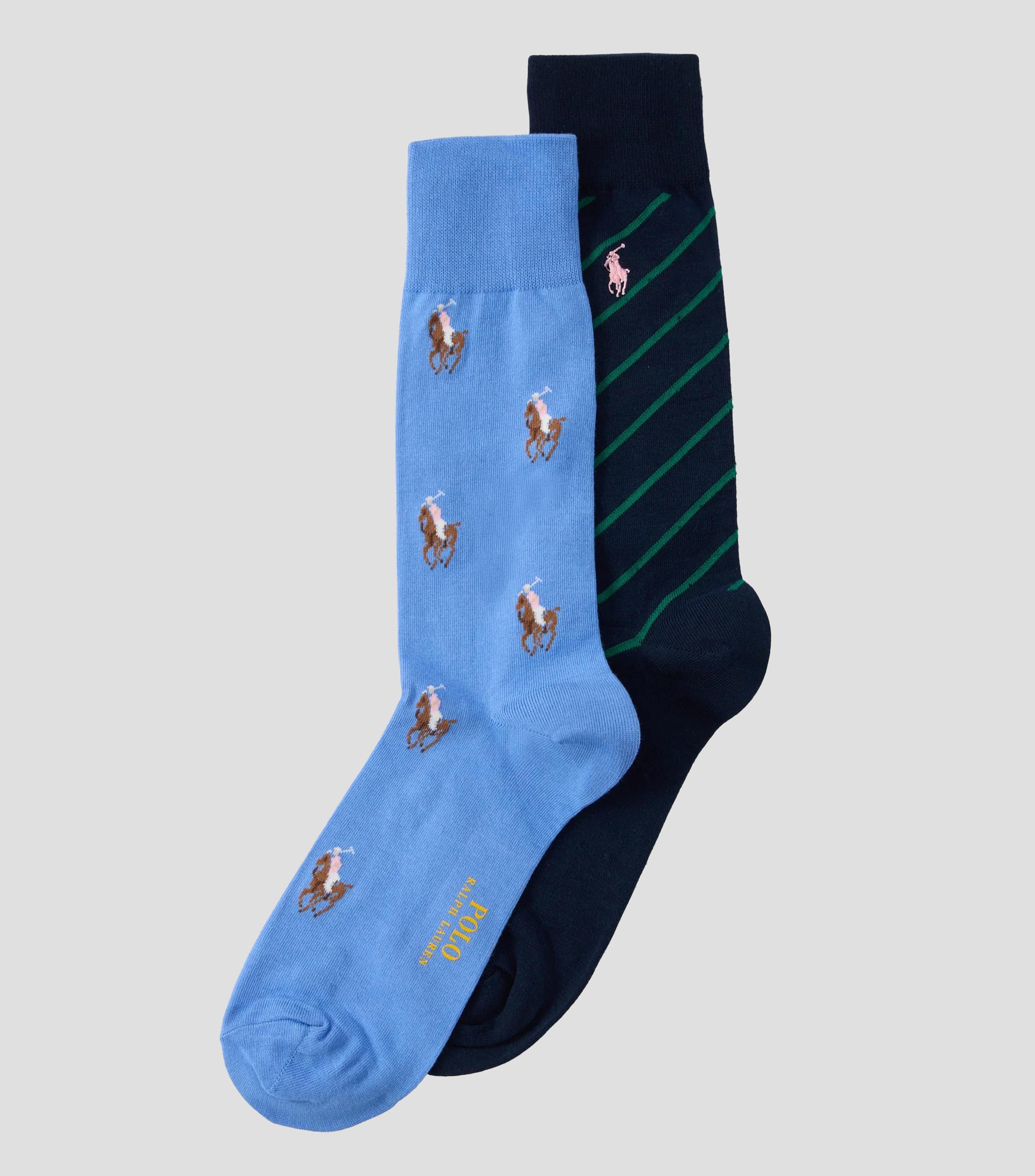 Set 2 calcetines crew fantasía Hombre